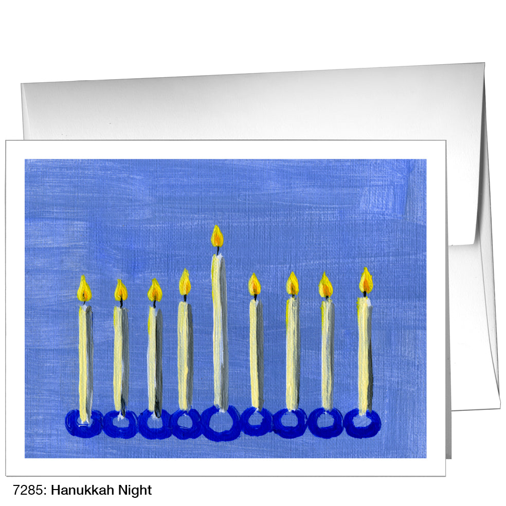 Hanukkah Night, Greeting Card (7285)