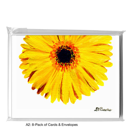 Gerber Yellow Single, Greeting Card (7289G)