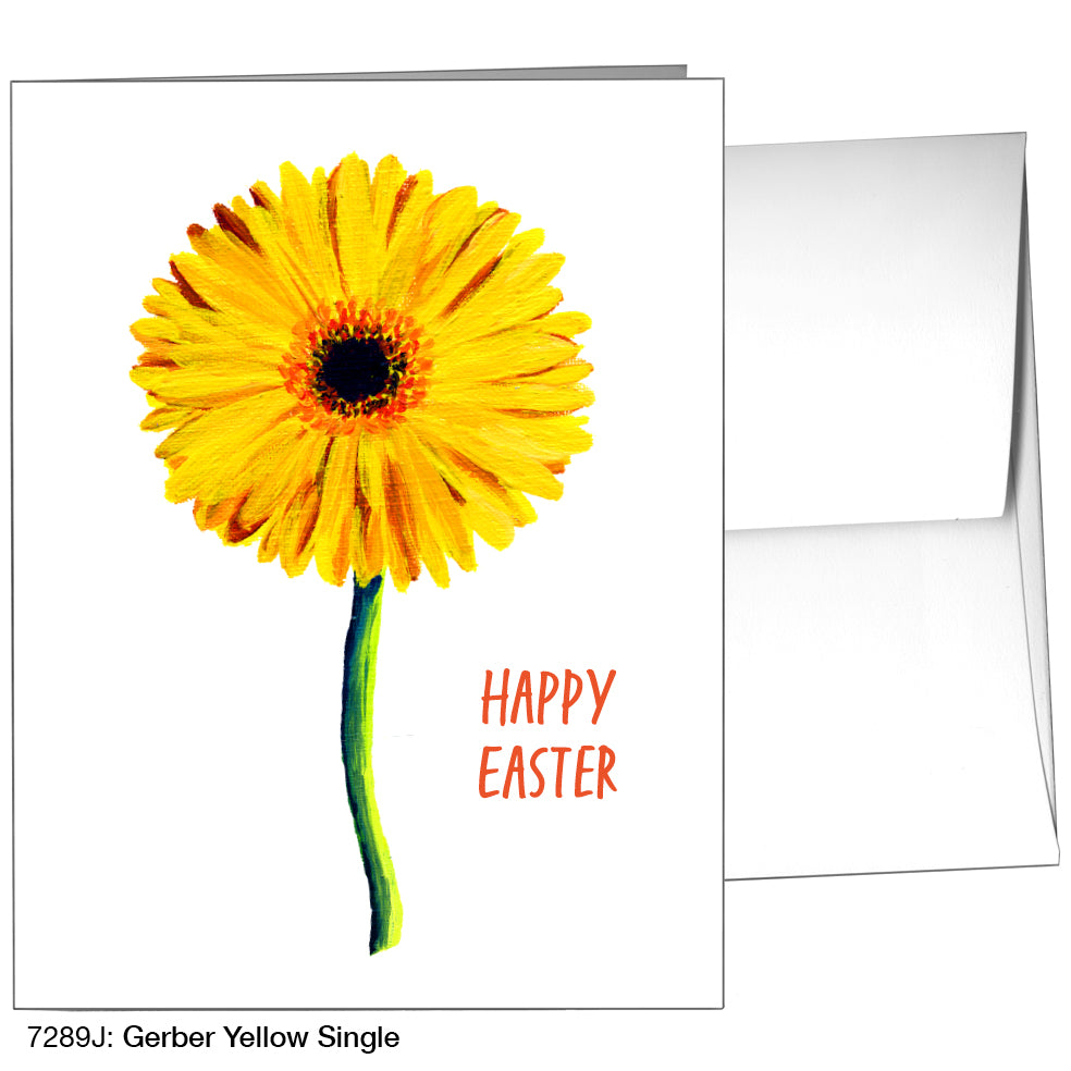 Gerber Yellow Single, Greeting Card (7289J)