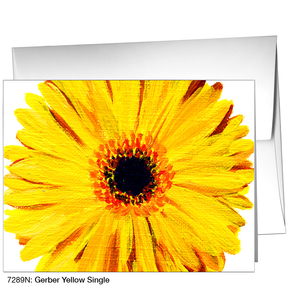 Gerber Yellow Single, Greeting Card (7289N)