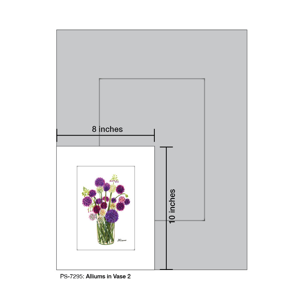 Alliums in Vase 2, Print (#7295)