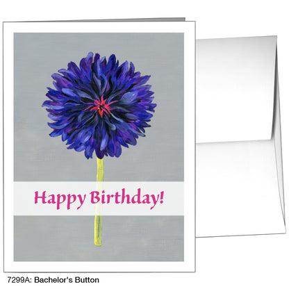 Bachelor's Button, Greeting Card (7299A)