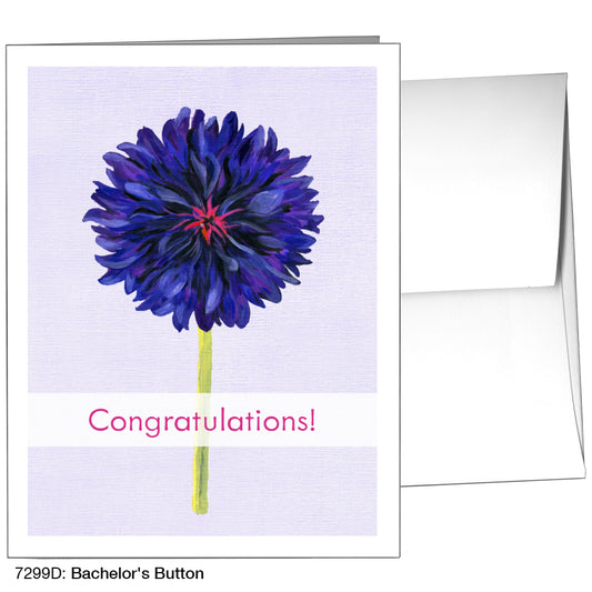 Bachelor's Button, Greeting Card (7299D)