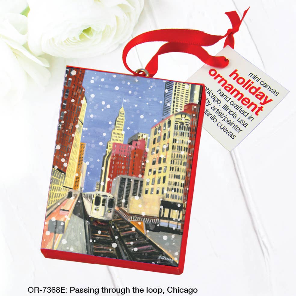 Passing Through The Loop, Chicago, Ornament (OR-7368E)