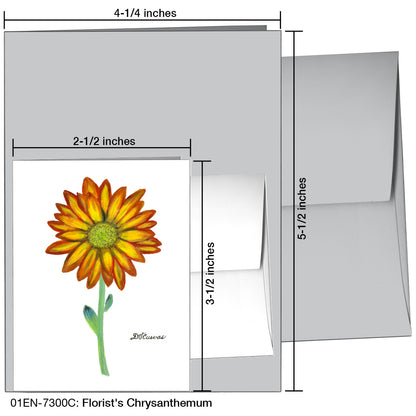 Florist's Chrysanthemum, Greeting Card (7300C)
