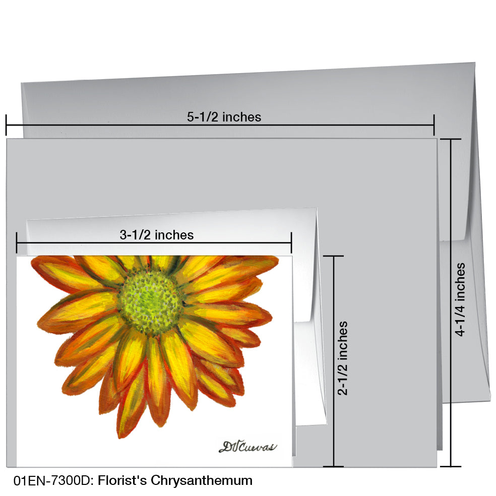 Florist's Chrysanthemum, Greeting Card (7300D)