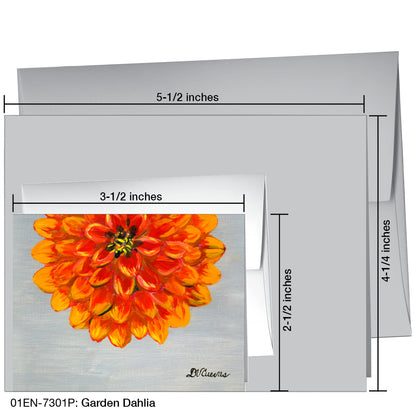 Garden Dahlia, Greeting Card (7301P)