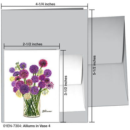 Alliums In Vase 4, Greeting Card (7304)