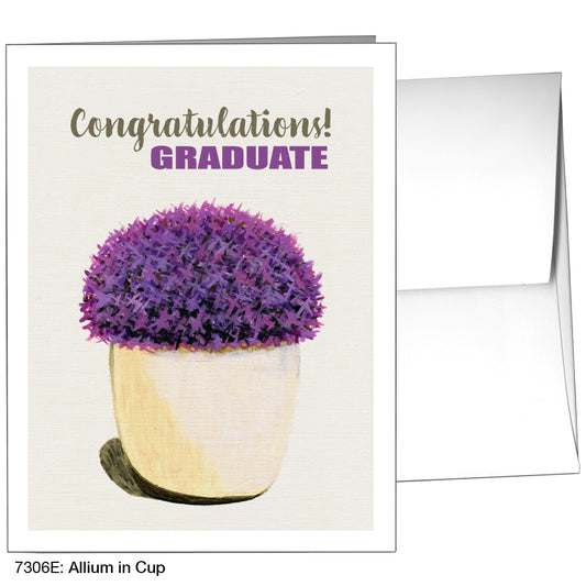 Allium In Cup, Greeting Card (7306E)