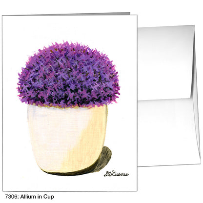Allium In Cup, Greeting Card (7306)
