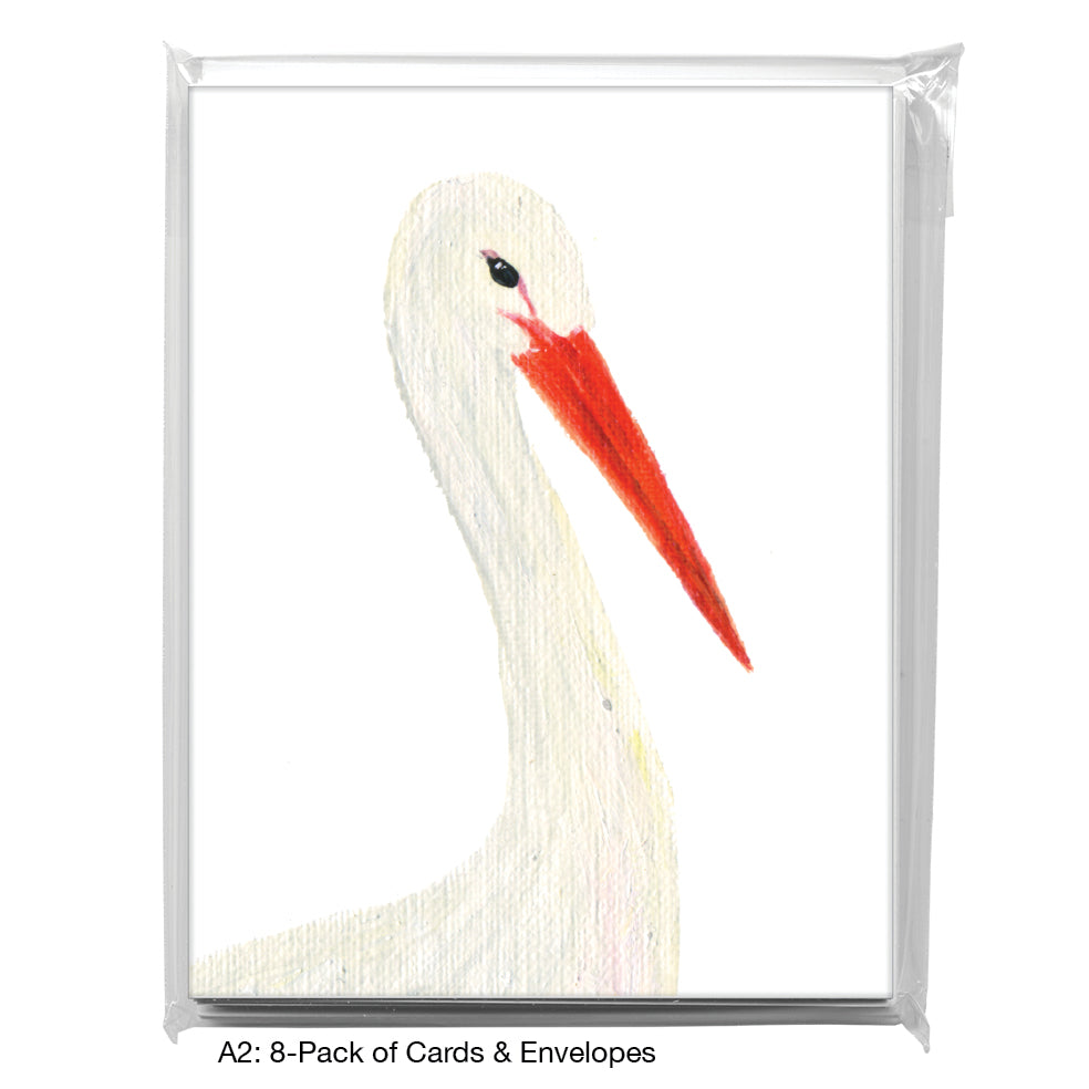 Stork, Greeting Card (7308B)