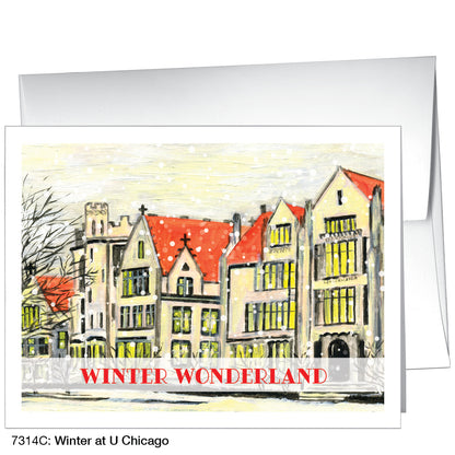Winter At U Chicago, Greeting Card (7314C)