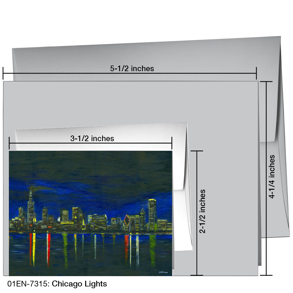 Chicago Lights, Greeting Card (7315)