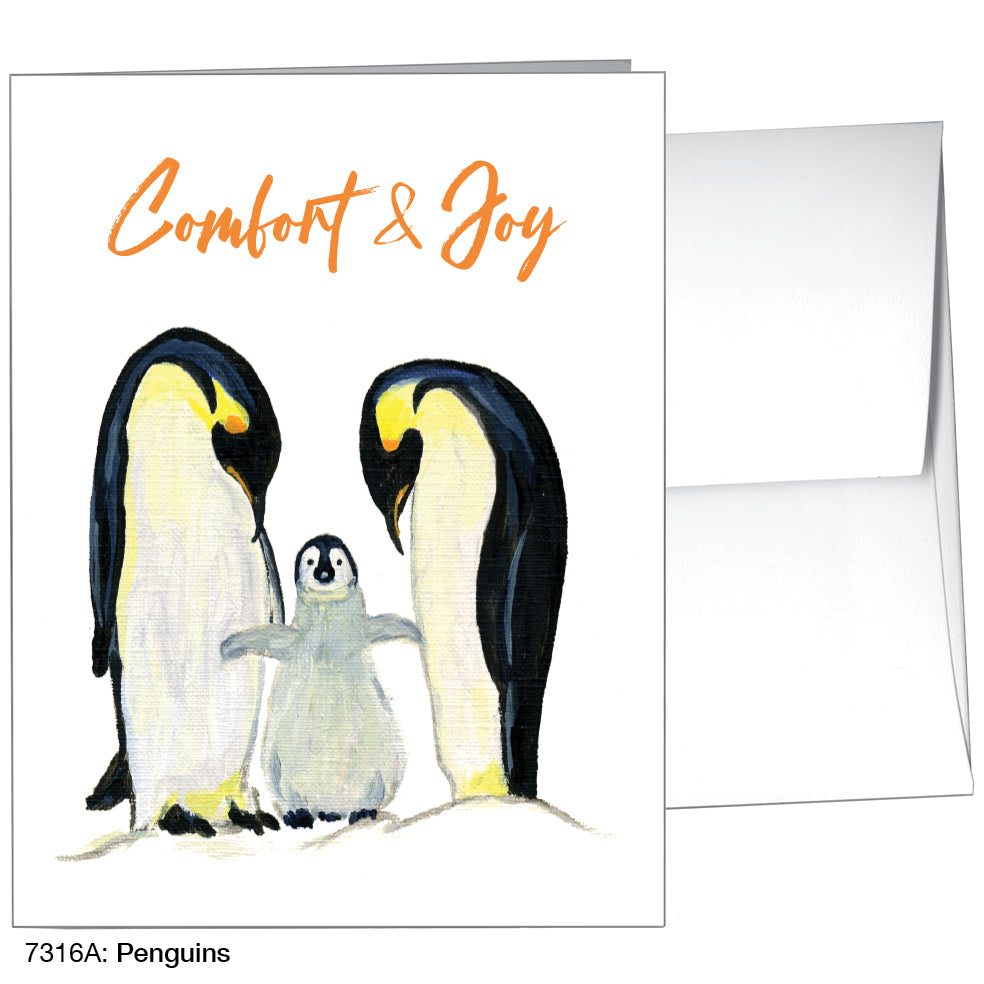 Penguins, Greeting Card (7316A)