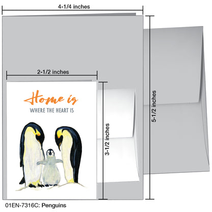 Penguins, Greeting Card (7316C)