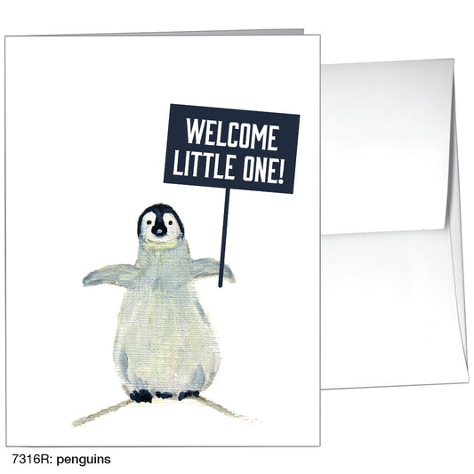 Penguins, Greeting Card (7316R)