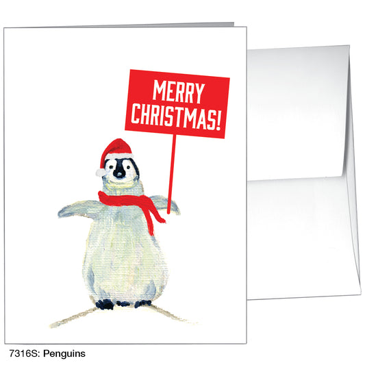 Penguins, Greeting Card (7316S)