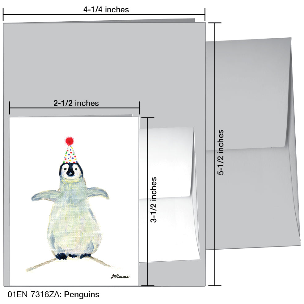 Penguins, Greeting Card (7316ZA)