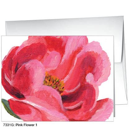 Pink Flower 1, Greeting Card (7331G)