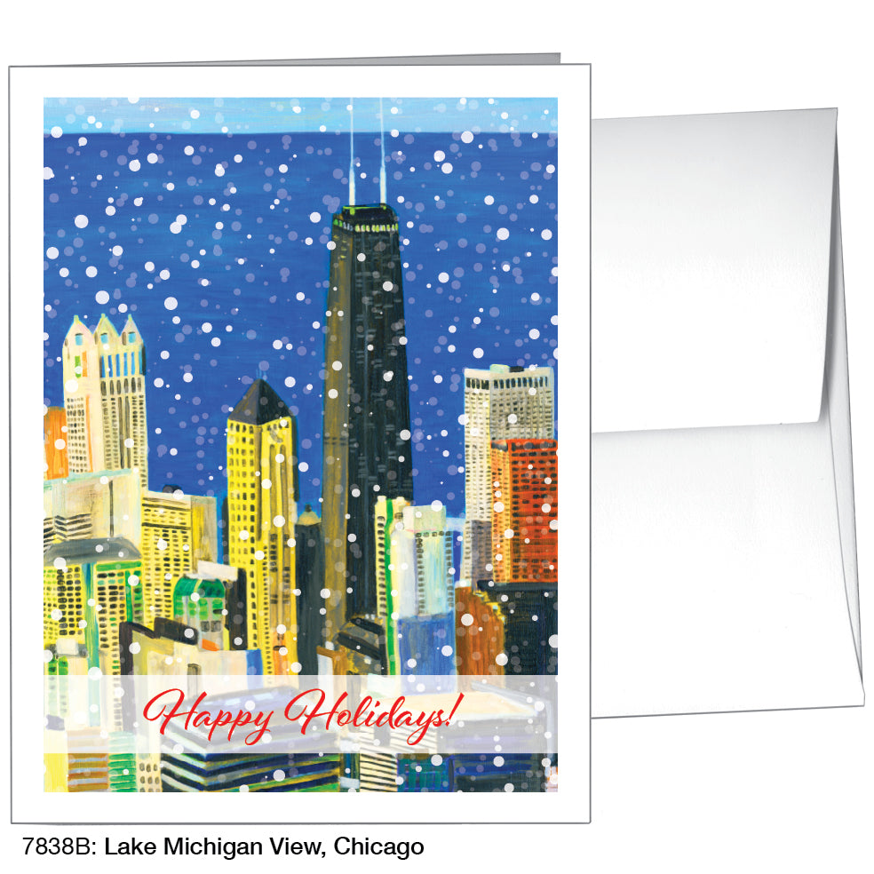 Lake Michigan View, Chicago, Greeting Card (7838B)