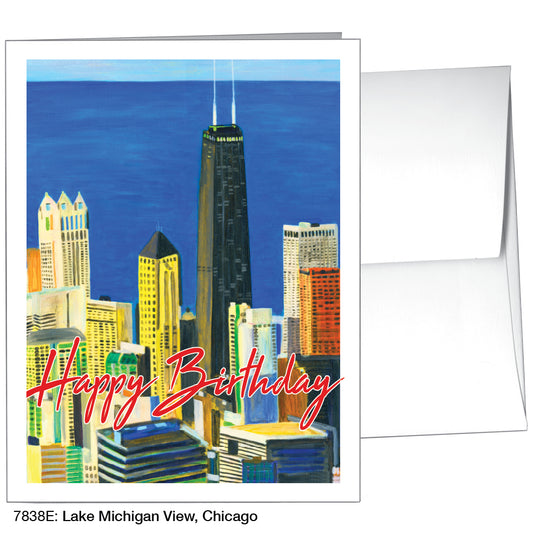 Lake Michigan View, Chicago, Greeting Card (7838E)