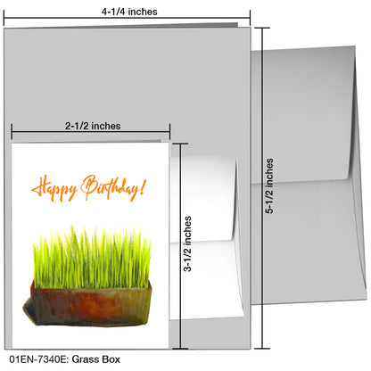 Grass Box, Greeting Card (7340E)