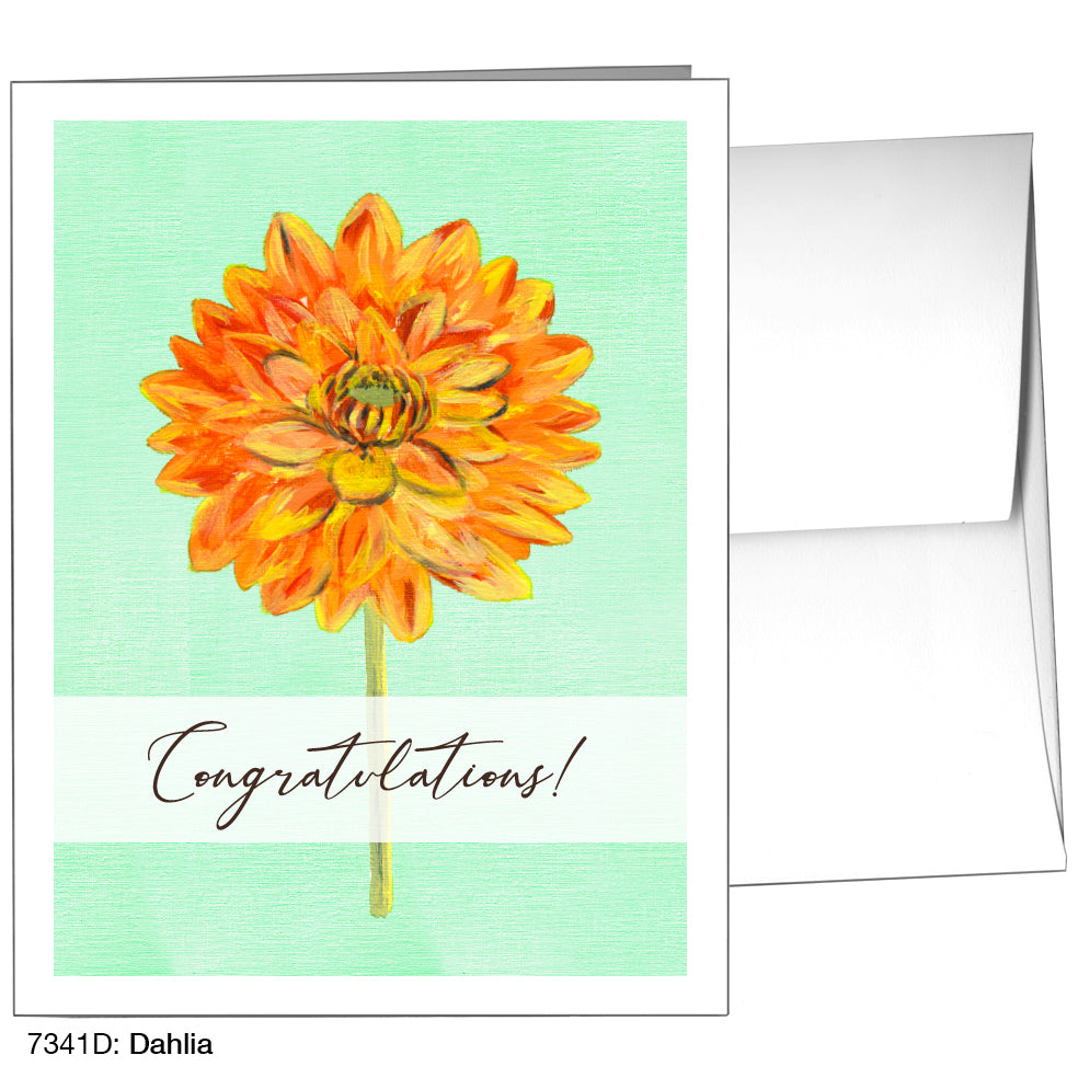 Dahlia, Greeting Card (7341D)