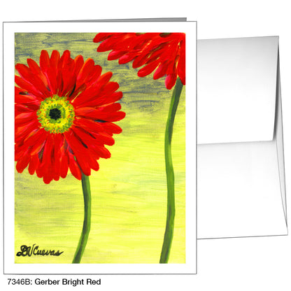 Gerber Bright Red, Greeting Card (7346B)
