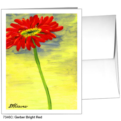 Gerber Bright Red, Greeting Card (7346C)