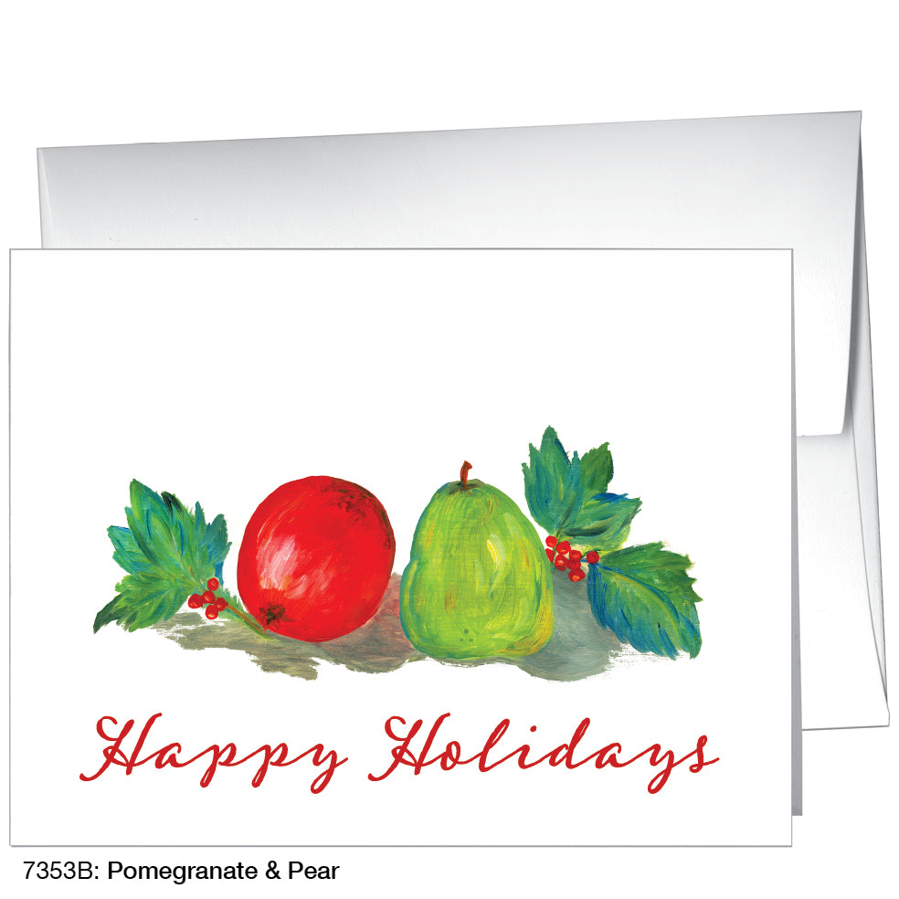 Pomegranate & Pear, Greeting Card (7353B)