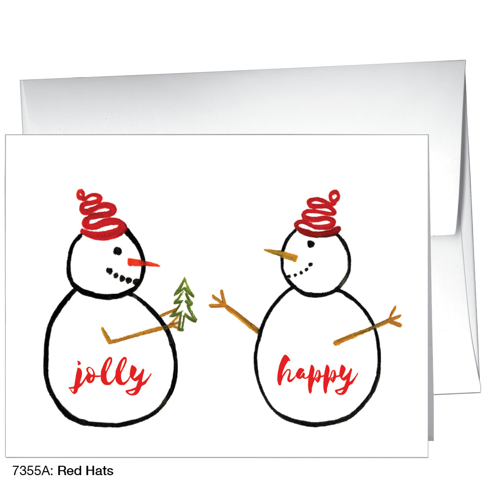 Red Hats, Greeting Card (7355A)