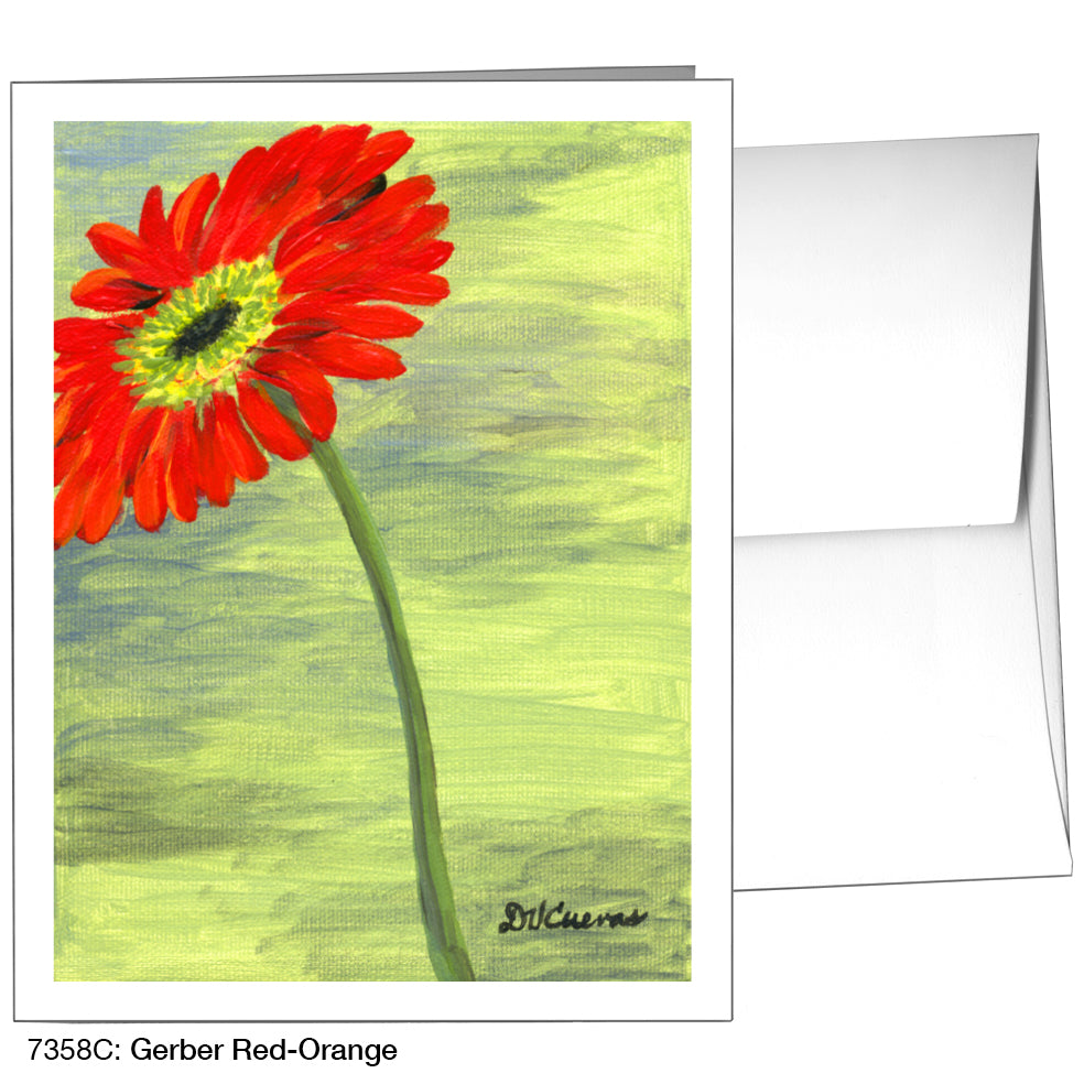 Gerber Red-Orange, Greeting Card (7358C)