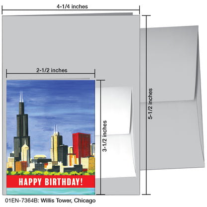 Willis Tower, Chicago, Greeting Card (7364A)