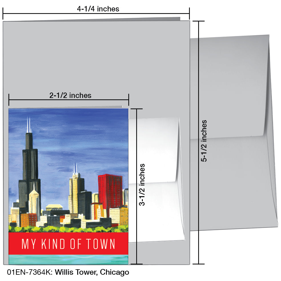 Willis Tower, Chicago, Greeting Card (7364K)