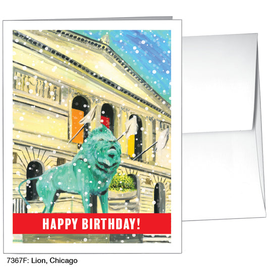 Lion, Chicago, Greeting Card (7367F)