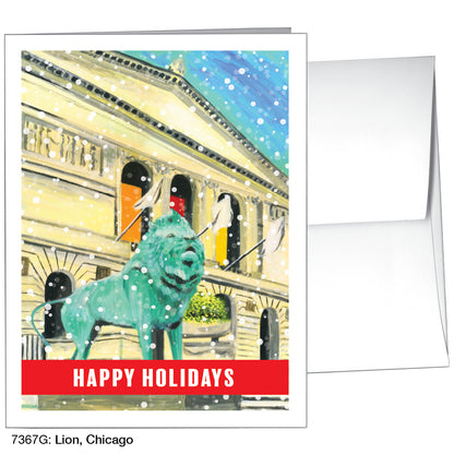 Lion, Chicago, Greeting Card (7367G)