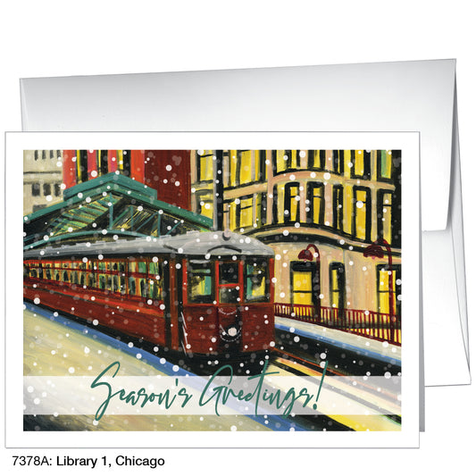 Library 1, Chicago, Greeting Card (7378A)