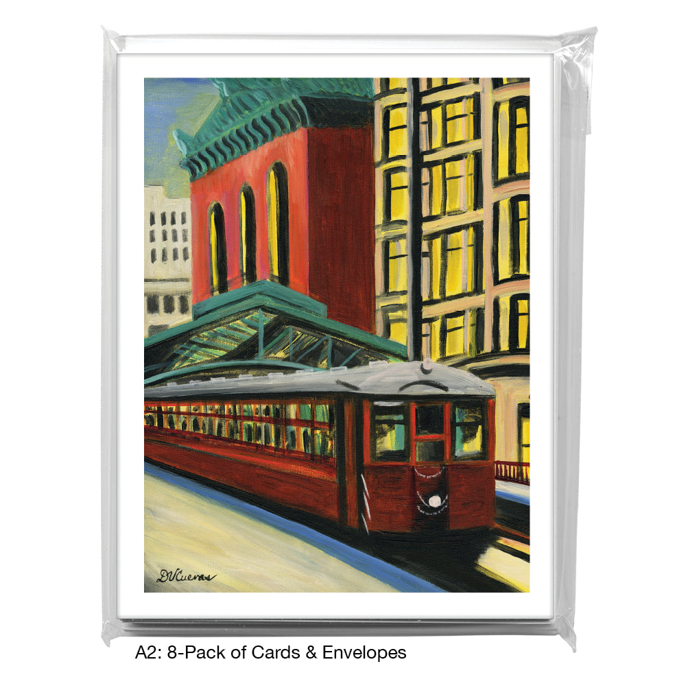 Library 1, Chicago, Greeting Card (7378D)