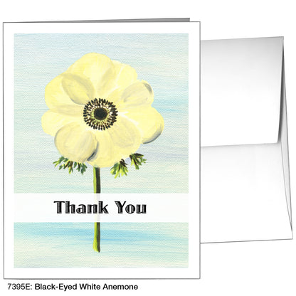 Black-Eyed White Anemone, Greeting Card (7395E)
