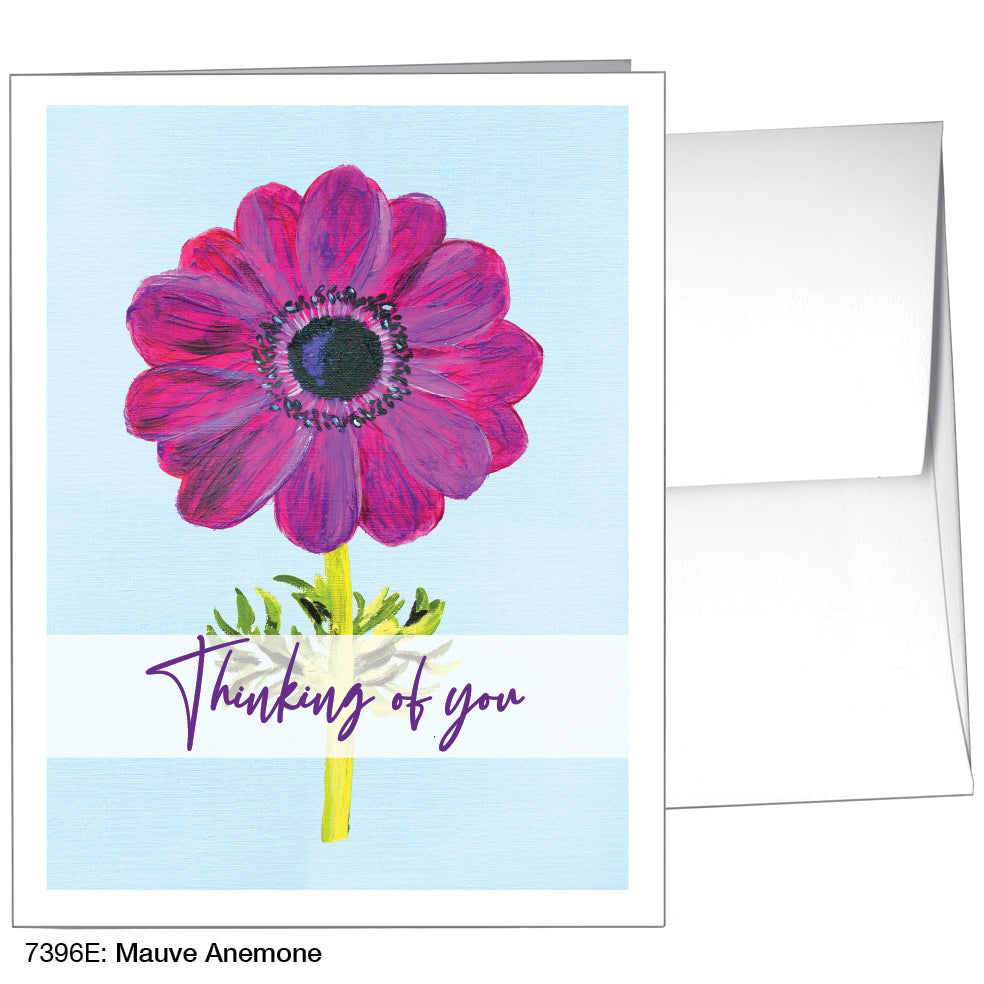 Mauve Anemone, Greeting Card (7396E)