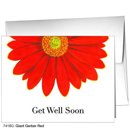 Giant Gerber Red, Greeting Card (7416C)