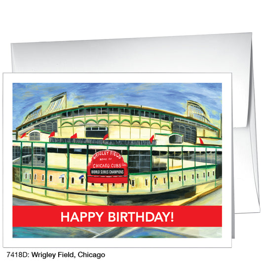 Wrigley Field, Chicago, Greeting Card (7418D)
