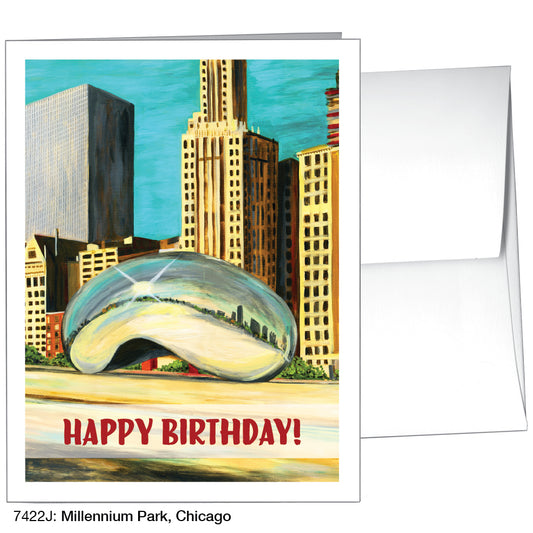 Millennium Park, Chicago, Greeting Card (7422J)