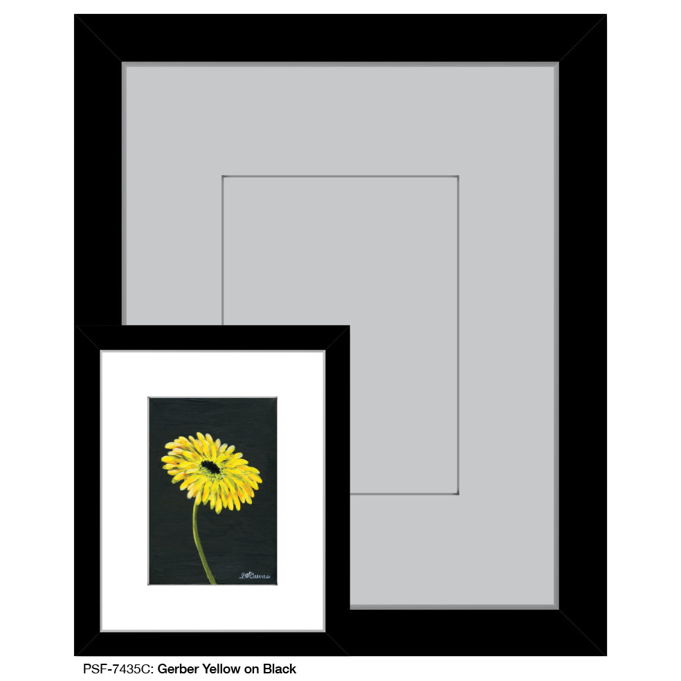Gerber Yellow On Black 3, Print (#7435C)
