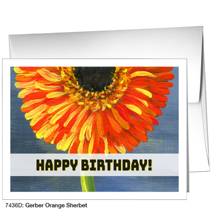 Gerber Orange Sherbet, Greeting Card (7436D)