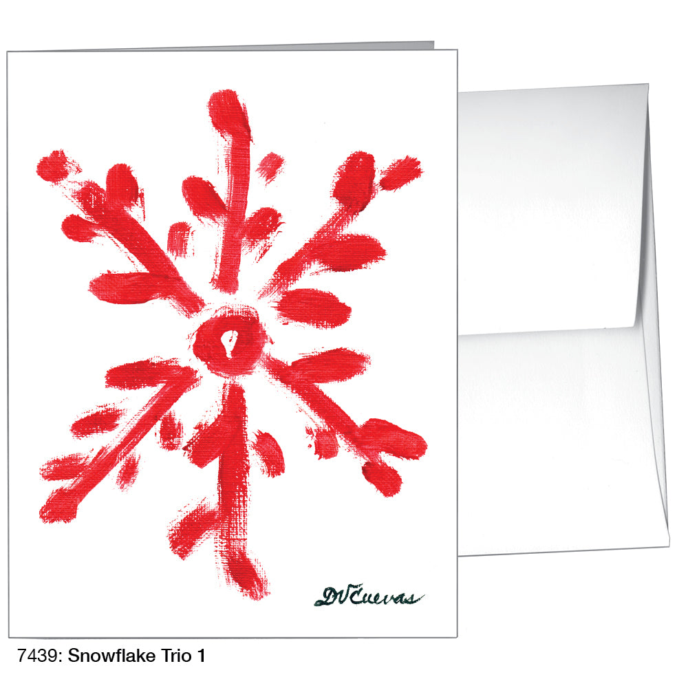 Snowflake Trio 1, Greeting Card (7439)