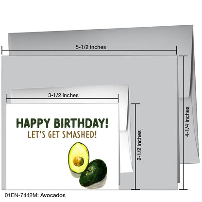 Avocados, Greeting Card (7442M)