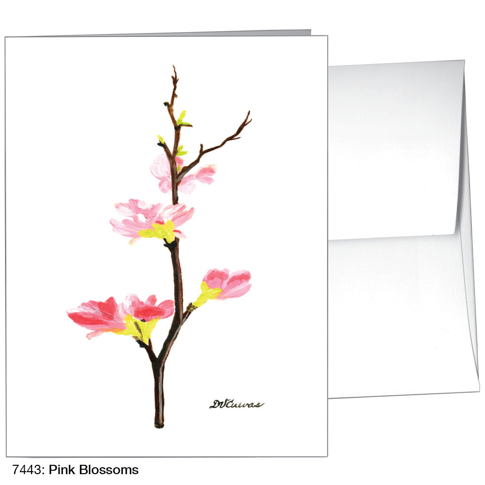 Pink Blossoms, Greeting Card (7443)