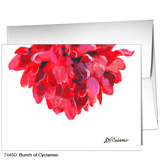 Bunch Of Cyclamen, Greeting Card (7445D)