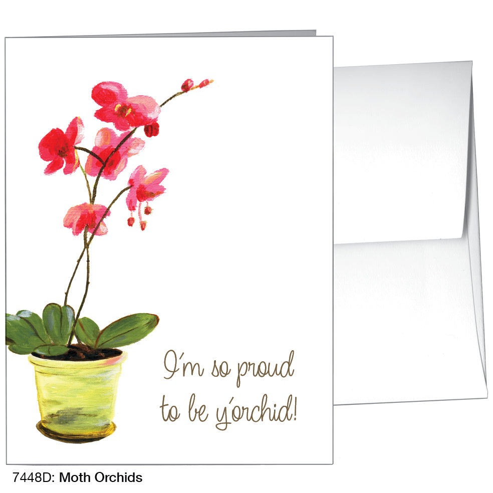 Moth Orchids, Greeting Card (7448D)